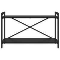 Produktbild för Hyllsystem Svart Ek 80 x 30 x 50 cm Konstruerat trä