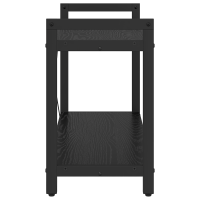 Produktbild för Hyllsystem Svart Ek 80 x 30 x 50 cm Konstruerat trä