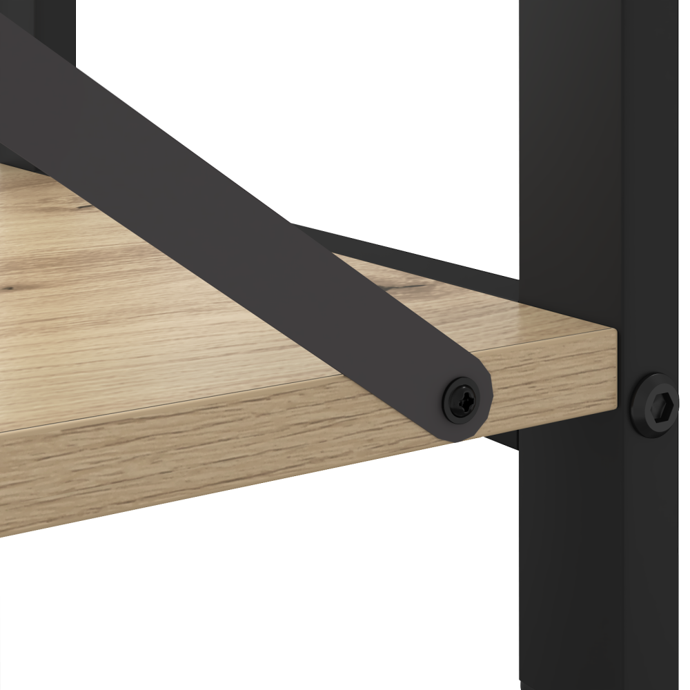 Produktbild för Hyllsystem Sonoma-ek 80 x 30 x 50 cm Konstruerat trä