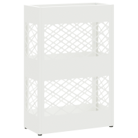 Produktbild för Regn Paraplyställ Vit 28 x 12 x 41 cm Stål