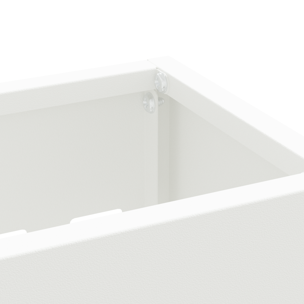Produktbild för Regn Paraplyställ Vit 28 x 12 x 41 cm Stål