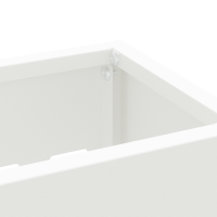 Produktbild för Regn Paraplyställ Vit 28 x 12 x 41 cm Stål