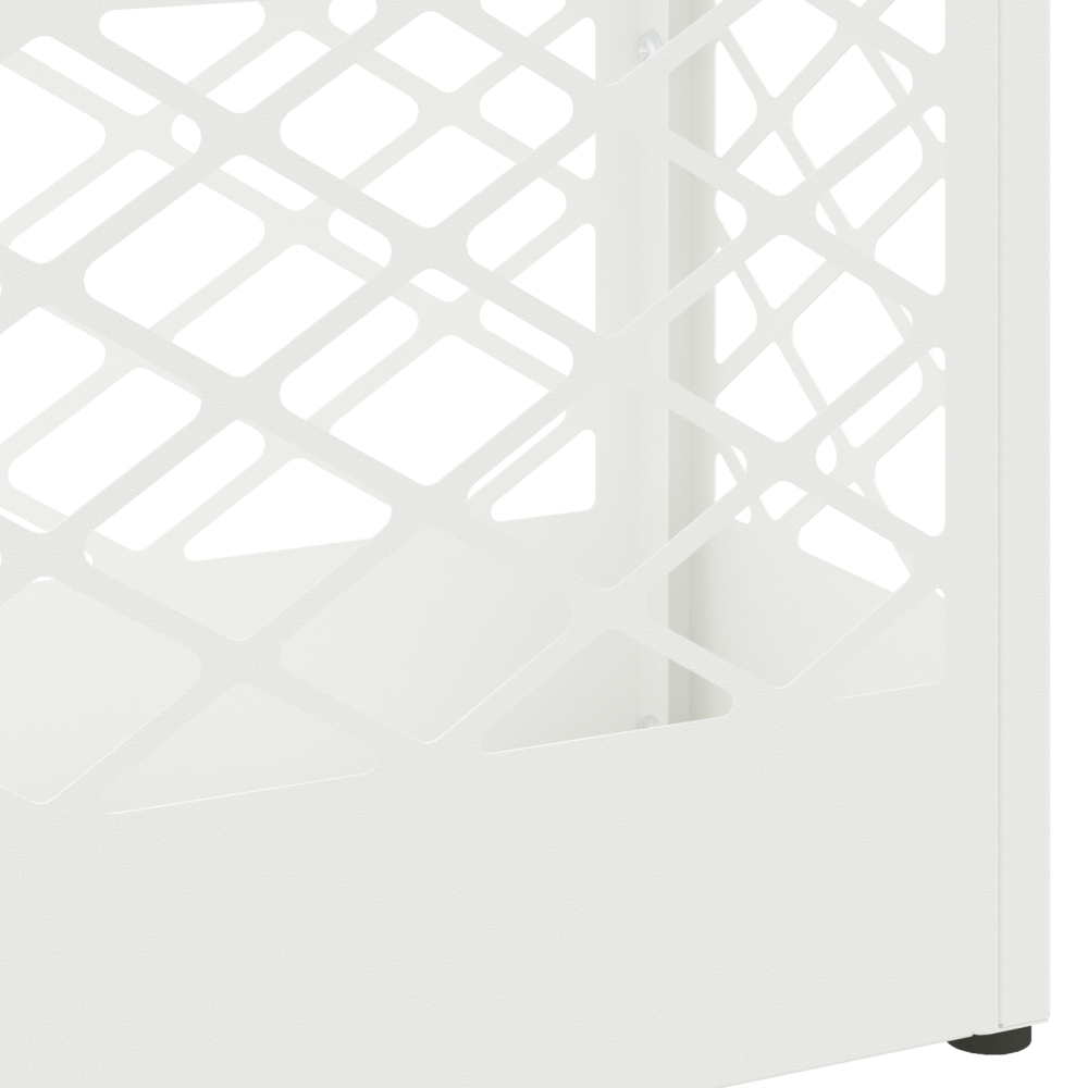 Produktbild för Regn Paraplyställ Vit 28 x 12 x 41 cm Stål