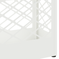 Produktbild för Regn Paraplyställ Vit 28 x 12 x 41 cm Stål