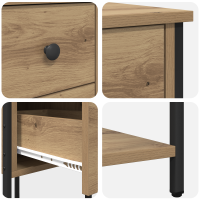 Produktbild för Nattduksbord artisan ek 32 x 42 x 70 cm Konstruerat trä