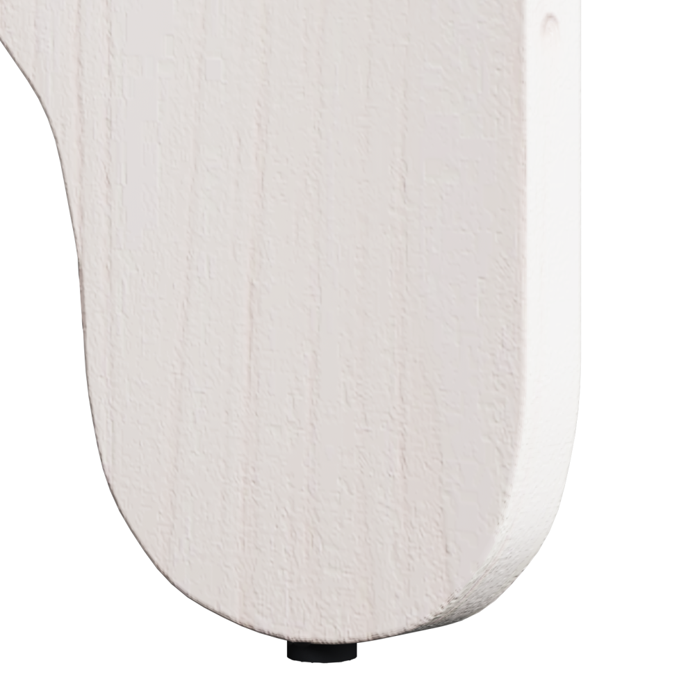 Produktbild för Kaffeebord 2 pcs Vit Massivt tallträ