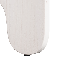 Produktbild för Kaffeebord 2 pcs Vit Massivt tallträ