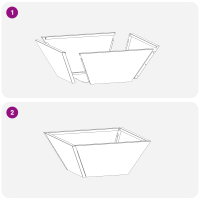 Produktbild för Trädgårdsplanterare 5 pcs Svart 35 x 35 x 15 cm Kallvalsat stål