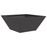 Produktbild för Trädgårdsplanterare 5 pcs Svart 35 x 35 x 15 cm Kallvalsat stål