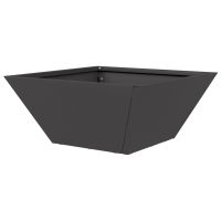Produktbild för Trädgårdsplanterare 5 pcs Svart 35 x 35 x 15 cm Kallvalsat stål