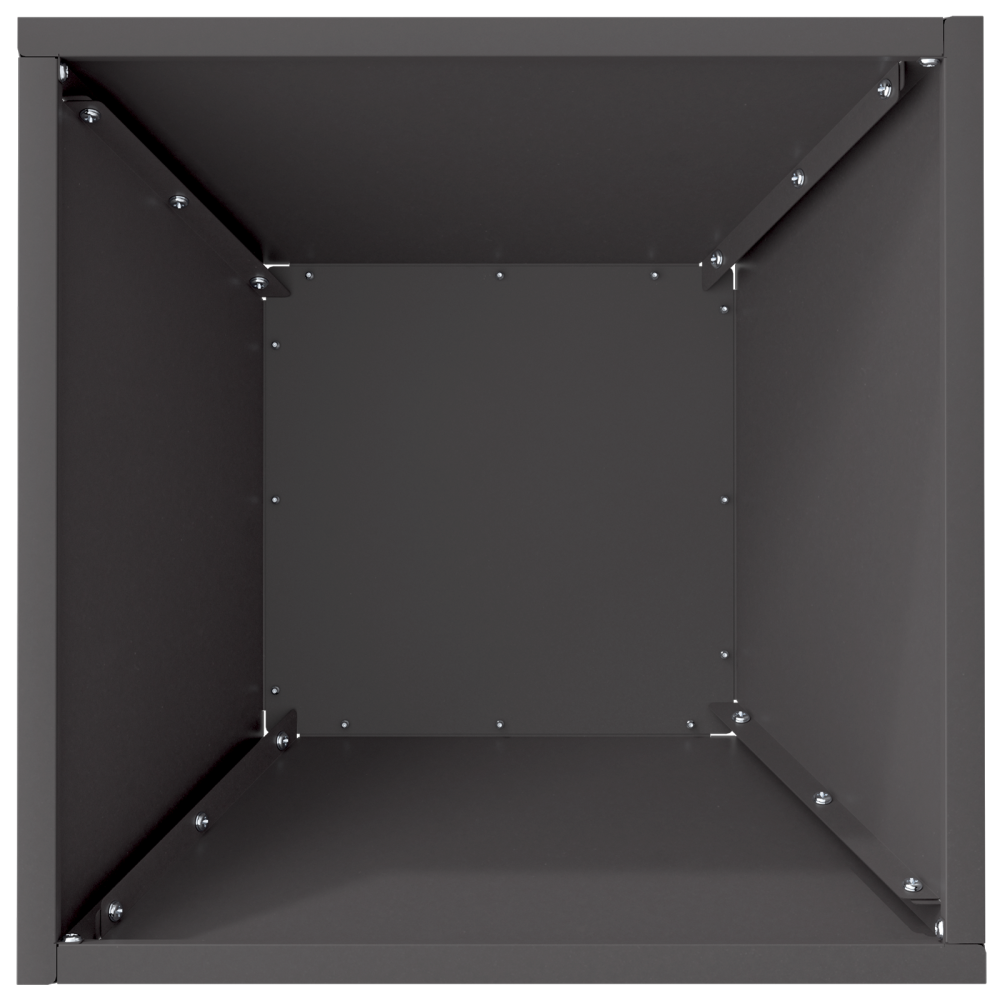 Produktbild för Trädgårdsplanterare 5 pcs Svart 35 x 35 x 15 cm Kallvalsat stål