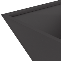 Produktbild för Trädgårdsplanterare 5 pcs Svart 35 x 35 x 15 cm Kallvalsat stål