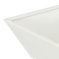 Produktbild för Trädgårdsplanterare 5 pcs Vit 50 x 50 x 15 cm Kallvalsat stål