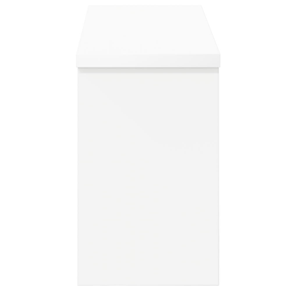 Produktbild för Väggmonterad Klädhängare Vit 50 x 16 x 26 cm Konstruerat trä