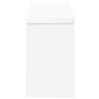 Produktbild för Väggmonterad Klädhängare Vit 50 x 16 x 26 cm Konstruerat trä