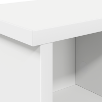 Produktbild för Väggmonterad Klädhängare Vit 50 x 16 x 26 cm Konstruerat trä