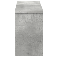 Produktbild för Väggmonterad Klädhängare med hylla Betonggrå 50 x 16 x 26 cm