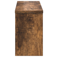 Produktbild för Väggmonterad Klädhängare med hylla Rökt ek 50 x 16 x 26 cm