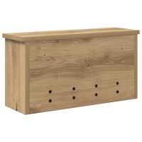 Produktbild för Väggmonterad Klädhängare med hylla Artisan Ek 50 x 16 x 26 cm