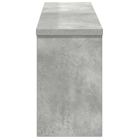 Produktbild för Väggmonterad Klädhängare med hylla Betonggrå 75 x 16 x 26 cm