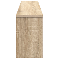 Produktbild för Väggmonterad Klädhängare med hylla Sonoma-ek 100 x 16 x 26 cm