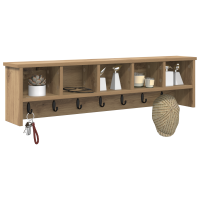 Produktbild för Väggmonterad Klädhängare med hylla Artisan Ek 100 x 16 x 26 cm