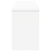 Produktbild för Väggmonterad Klädhängare Vit 80 x 20 x 30 cm Konstruerat trä