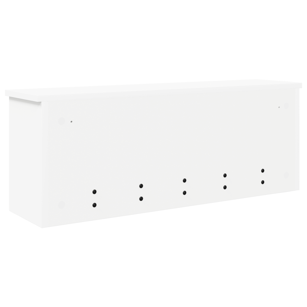 Produktbild för Väggmonterad Klädhängare Vit 80 x 20 x 30 cm Konstruerat trä