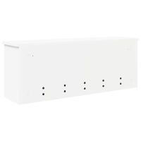 Produktbild för Väggmonterad Klädhängare Vit 80 x 20 x 30 cm Konstruerat trä