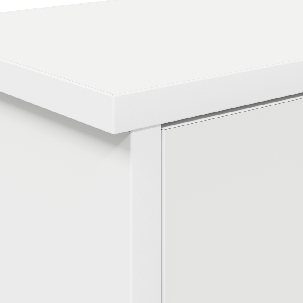 Produktbild för Väggmonterad Klädhängare Vit 80 x 20 x 30 cm Konstruerat trä