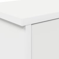 Produktbild för Väggmonterad Klädhängare Vit 80 x 20 x 30 cm Konstruerat trä