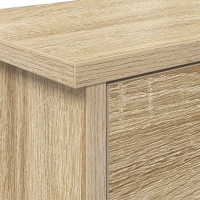 Produktbild för Väggmonterad Klädhängare med hylla Sonoma-ek 80 x 20 x 30 cm