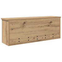 Produktbild för Väggmonterad Klädhängare med hylla Artisan Ek 80 x 20 x 30 cm