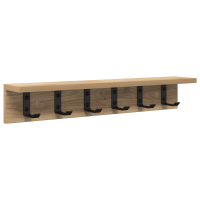 Produktbild för Väggmonterad Klädhängare Artisan Ek 60 x 10,5 x 10,5 cm