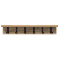 Produktbild för Väggmonterad Klädhängare Artisan Ek 60 x 10,5 x 10,5 cm