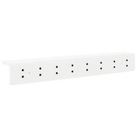 Produktbild för Väggmonterad Klädhängare Väggmonterad Vit 80 x 10,5 x 10,5 cm