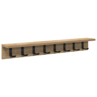 Produktbild för Väggmonterad Klädhängare Artisan Ek 80 x 10,5 x 10,5 cm