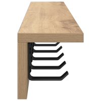Produktbild för Väggmonterad Klädhängare Artisan Ek 80 x 10,5 x 10,5 cm