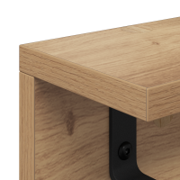 Produktbild för Väggmonterad Klädhängare Artisan Ek 80 x 10,5 x 10,5 cm