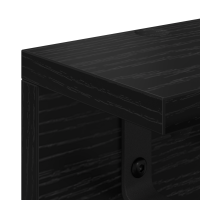 Produktbild för Väggmonterad Klädhängare Svart Ek 100 x 10,5 x 10,5 cm