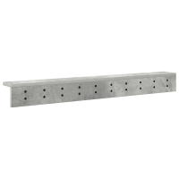 Produktbild för Väggmonterad Klädhängare Betonggrå 100 x 10,5 x 10,5 cm