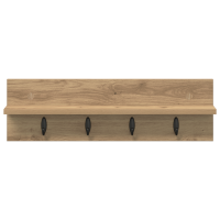 Produktbild för Väggmonterad Klädhängare Artisan Ek 60 x 10,5 x 18 cm