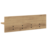 Produktbild för Väggmonterad Klädhängare Artisan Ek 60 x 10,5 x 18 cm
