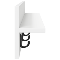 Produktbild för Väggmonterad Klädhängare Vit 80 x 10,5 x 18 cm Konstruerat trä