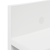Produktbild för Väggmonterad Klädhängare Vit 80 x 10,5 x 18 cm Konstruerat trä