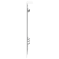 Produktbild för Väggmonterad Klädhängare Vit 84 x 10 x 80 cm Konstruerat trä