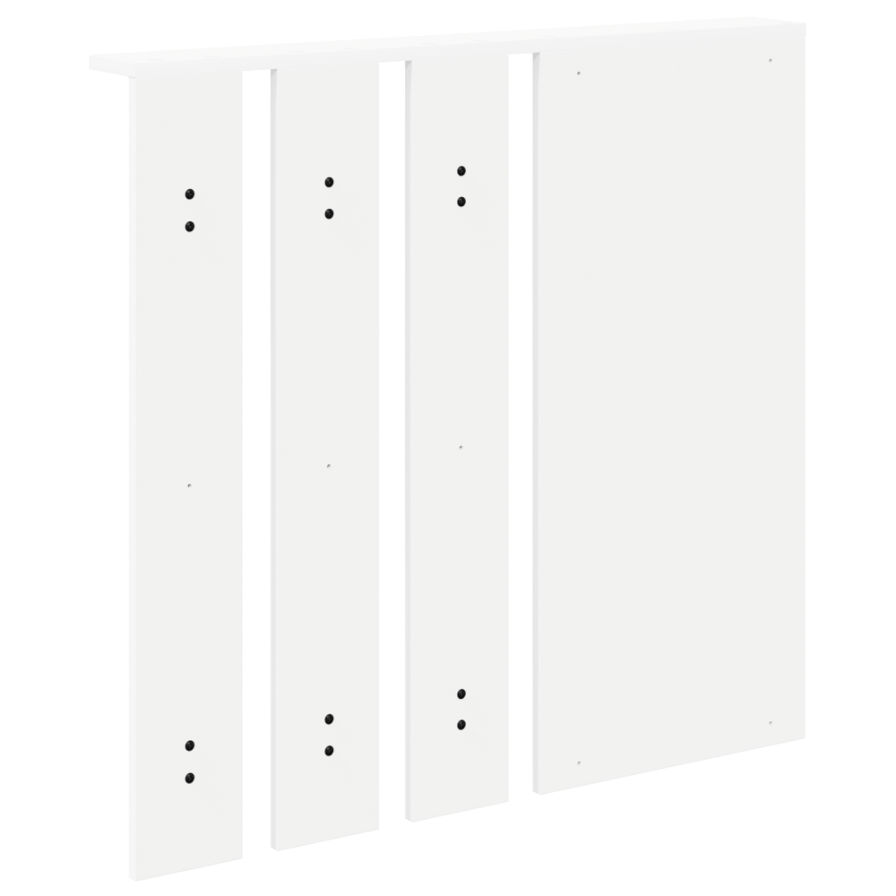 Produktbild för Väggmonterad Klädhängare Vit 84 x 10 x 80 cm Konstruerat trä
