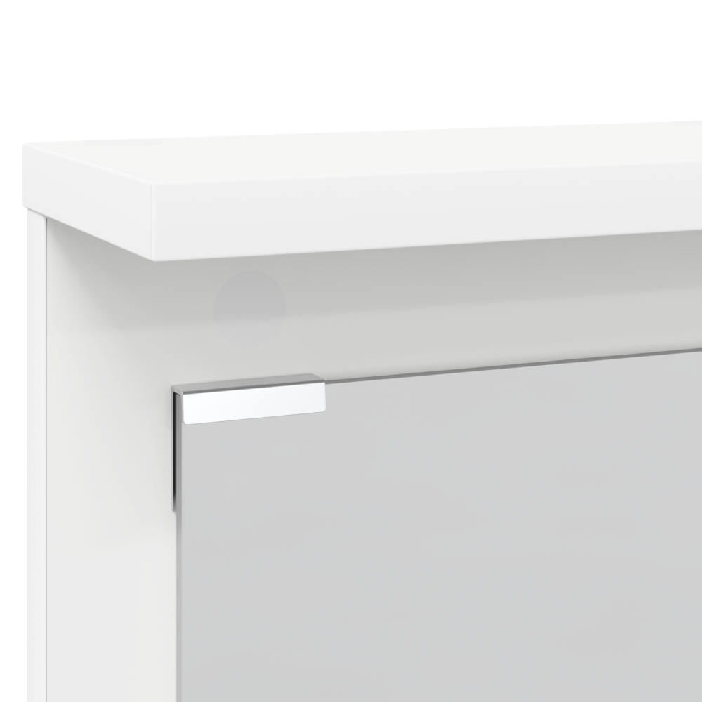 Produktbild för Väggmonterad Klädhängare Vit 84 x 10 x 80 cm Konstruerat trä