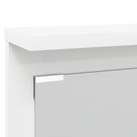 Produktbild för Väggmonterad Klädhängare Vit 84 x 10 x 80 cm Konstruerat trä