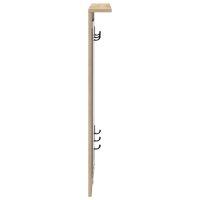 Produktbild för Väggmonterad Klädhängare med hylla Sonoma ek 84 x 10 x 80 cm